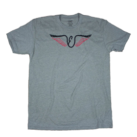 ウイングTシャツ グレー